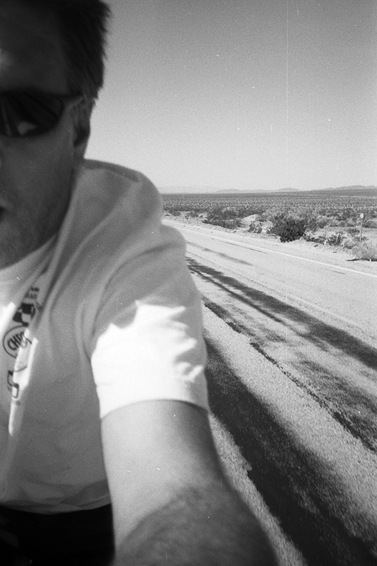 half of me while riding down route 66
